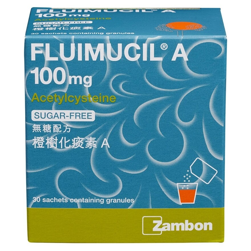 FLUIMUCIL Fluimucil A100mg (sugar-free) Granules X 30 Sachets