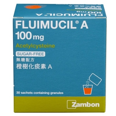 FLUIMUCIL Fluimucil A100mg (sugar-free) Granules X 30 Sachets