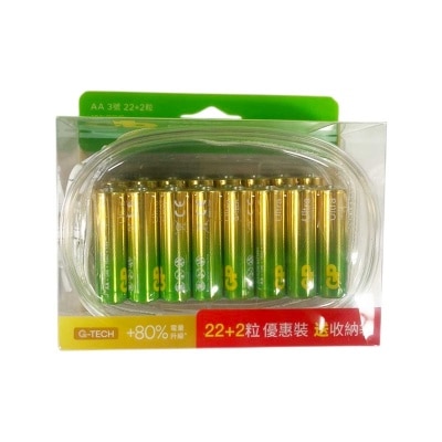 超霸 超霸 特強鹼性電池 AA 24s