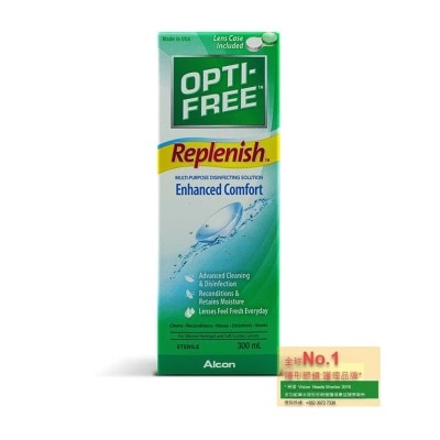 淚然 OPTI-FREE® RepleniSH® 300ml 隱形眼鏡護理藥水