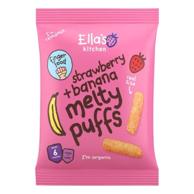 ELLA'S KITCHEN - Strawberry And Banana Melty Puffs