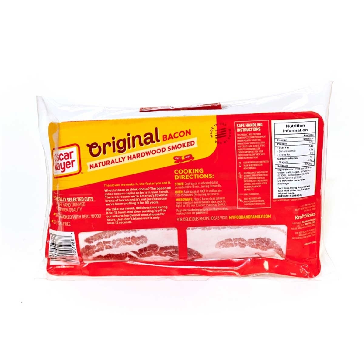 OSCAR MAYER 1988 Sugar Cured Bacon [us](chilled 0-4°c)