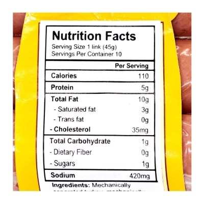 OSCAR MAYER Wieners Sausage [us](chilled 0-4°c)