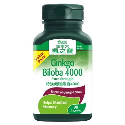 ADRIEN GAGNON Gingko Biloba 4000 Extra Strength (90 Capsules)