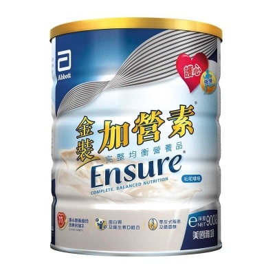 雅培 ENSURE雅培加營素金裝加營素呍呢嗱味 900克