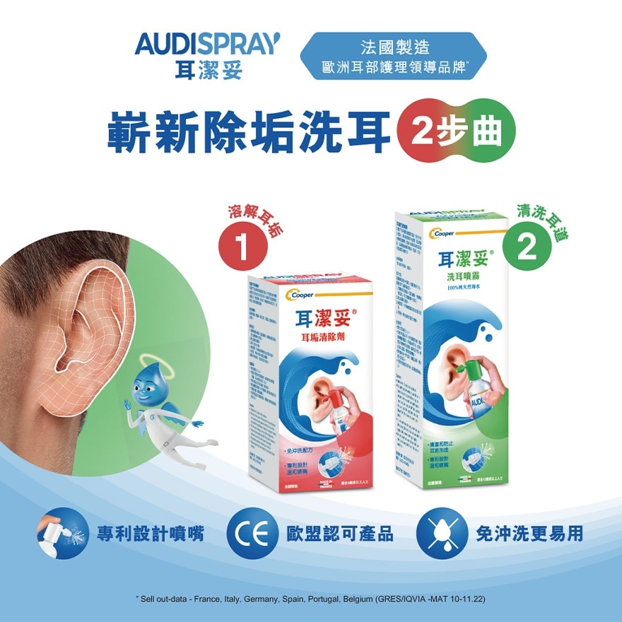 耳舒潔45毫升 耳潔妥洗耳噴霧 50ml