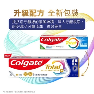 高露潔 全效專業牙齦護理美白減少牙齦流血12小時抗菌牙膏 (新舊包裝隨機發送)