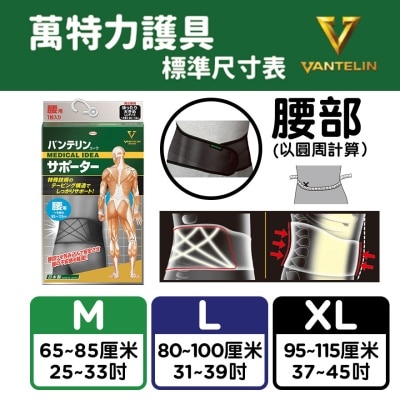 萬特力護具 萬特力護具 貼紮護腰 加大碼
