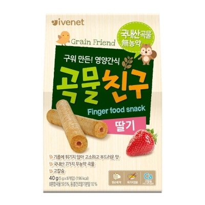 貝貝 Ivenet 貝貝穀物手指餅(草莓味) 5克 x 8