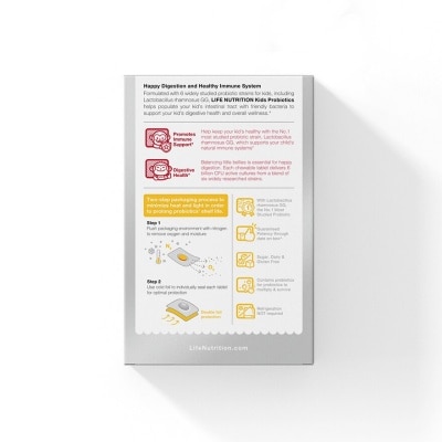 LIFE NUTRITION Kids Probiotics (30 Chewable Tablets)