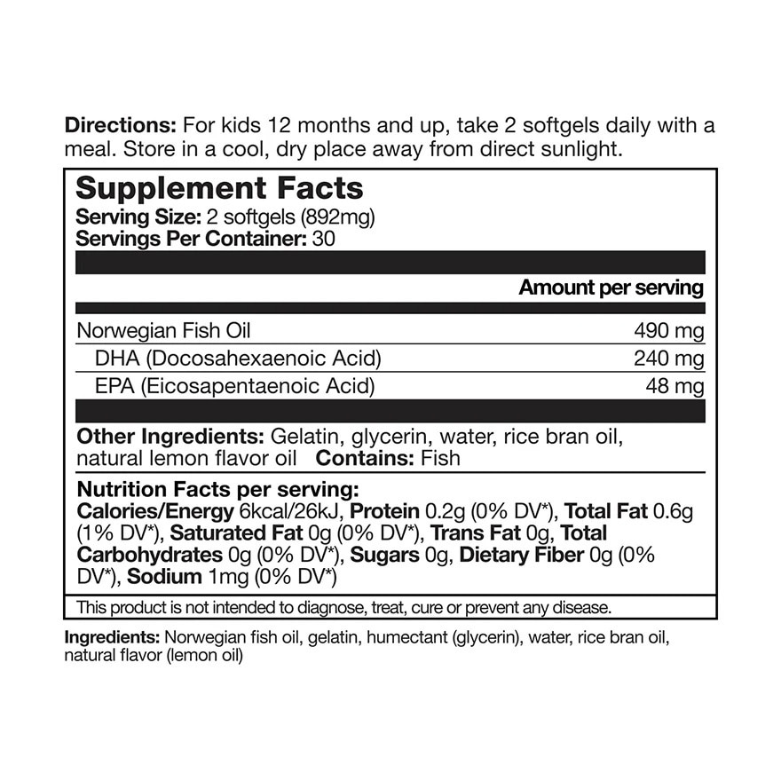 LIFE NUTRITION 兒童dha