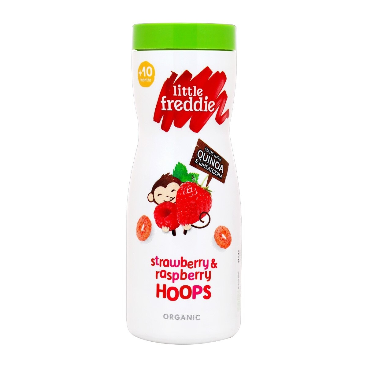 LITTLE FREDDIE Organic Strawberry & Raspberry Hoops