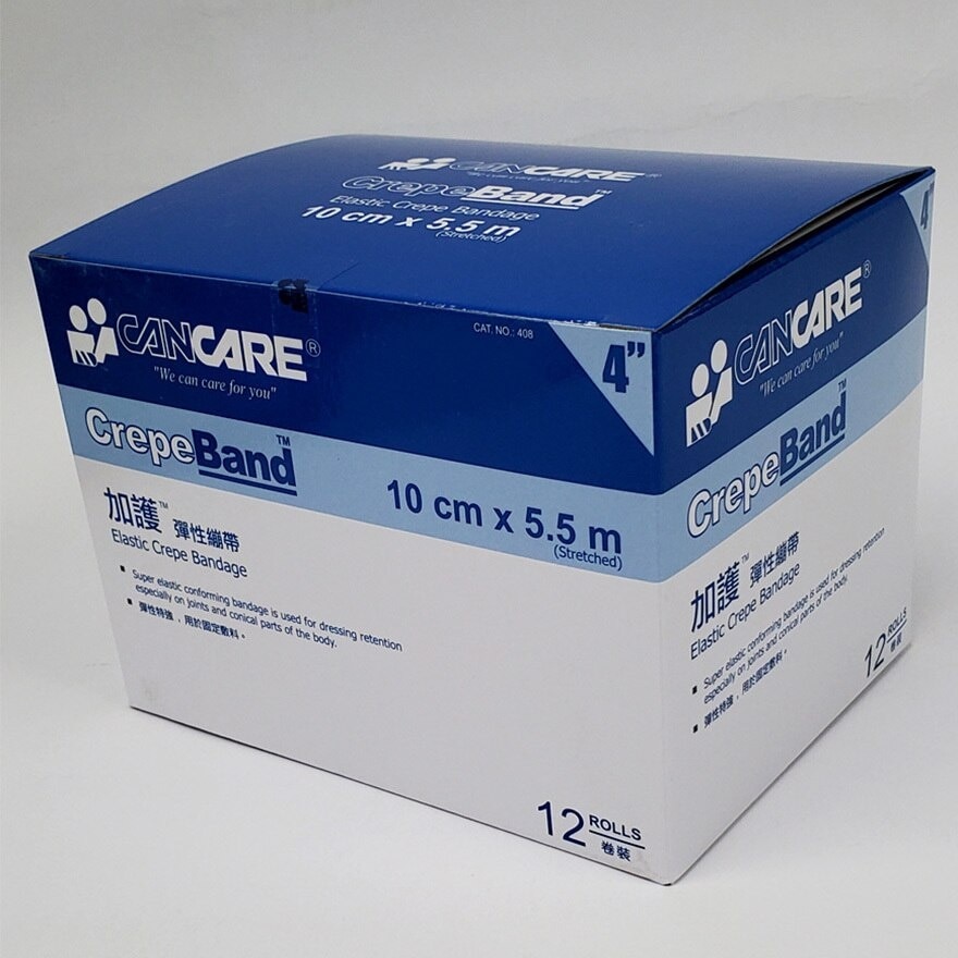 CANCARE Crepeband 4" X 5.5m 12's