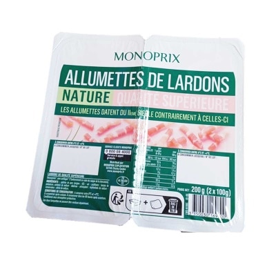 MONOPRIX Natural Bacon Matchsticks