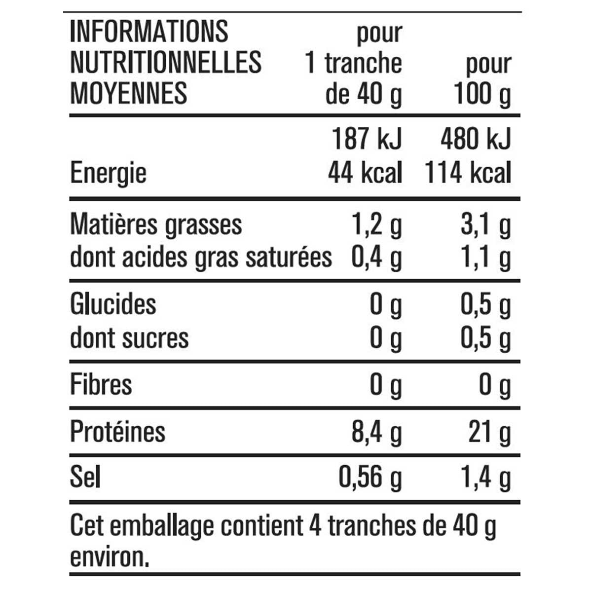 MONOPRIX 高級熟火腿４片