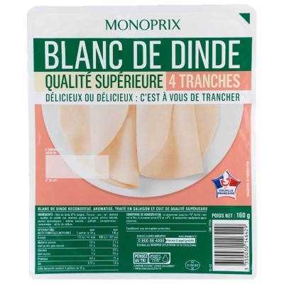 MONOPRIX 4 Slices Turkey Breast