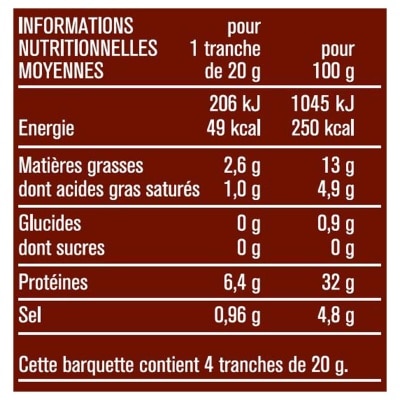 MONOPRIX 乾式火腿４片