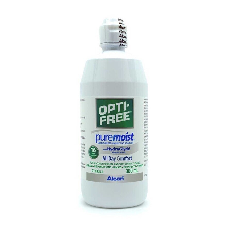 淚然 OPTI-FREE® PureMoist® 300ml 多功能消毒隱形眼镜藥水