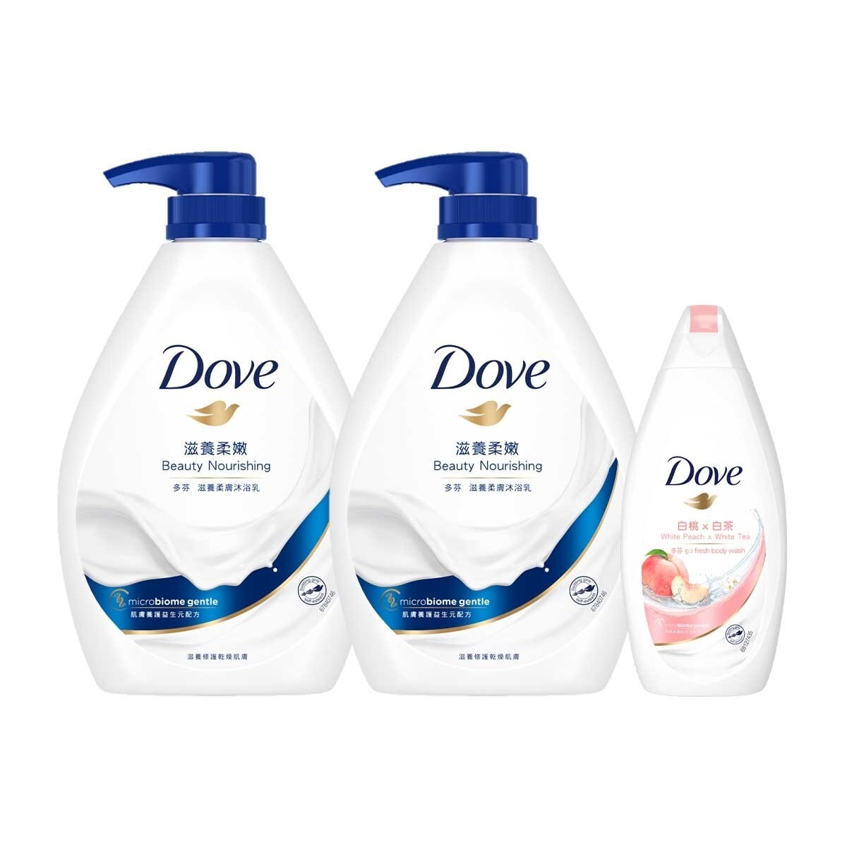 DOVE Bm Bath 1l X 2 + Pp