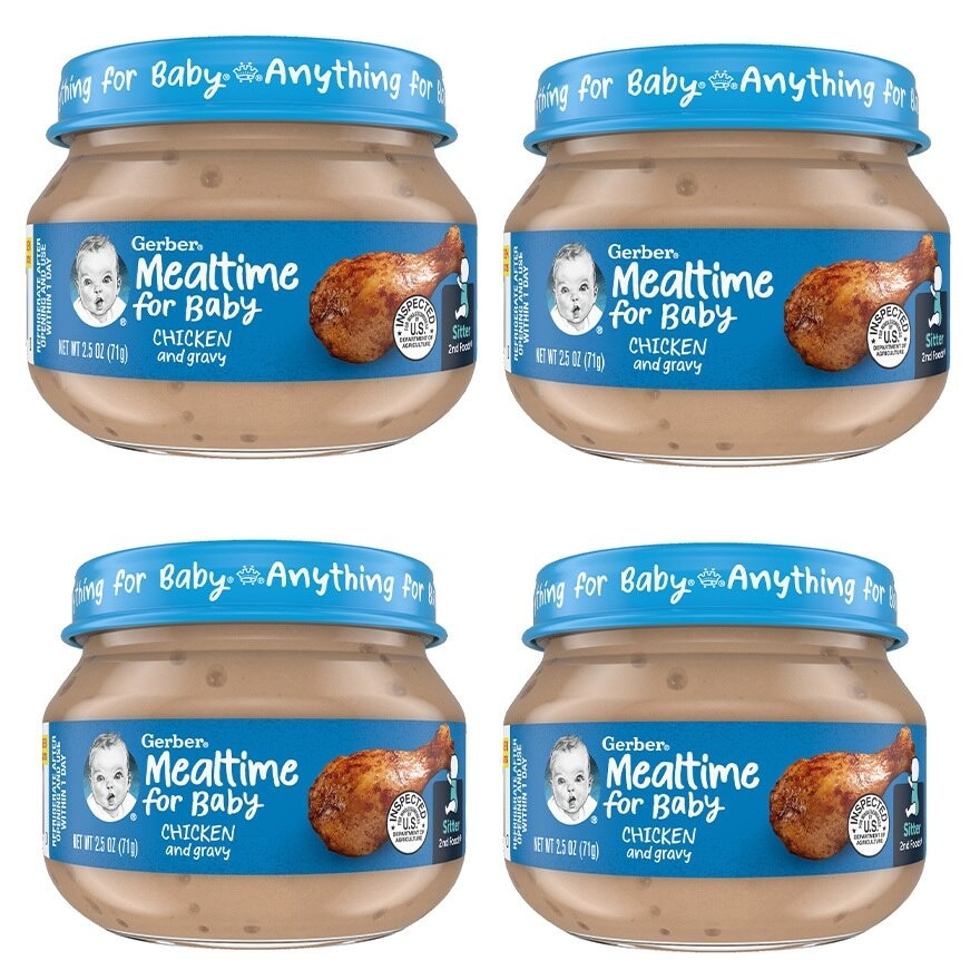 GERBER 2nd Foods®chicken And Gravy (2.5oz X 4 Jar)