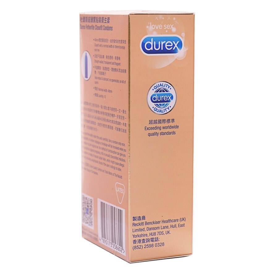 DUREX Durex Fetherlite Close Fit 10s