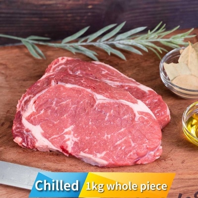 OMUGI Chilled "omugi" Ribeye - 100 Days Grain Fed  1kg [australia](chilled 0-4°c) (*supplier Direct. Buy Over $550, Free Delivery)