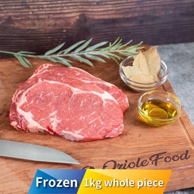 OMUGI Frozen "omugi" Ribeye - 100 Days Grain Fed 1kg  [australia](frozen -18°c) (*supplier Direct. Buy Over $550, Free Delivery)