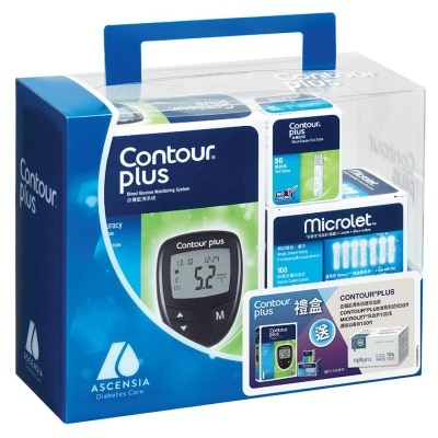 CONTOUR CONTOUR®PLUS 血糖機禮盒套裝(附送贈品)