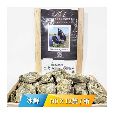 HUITRES LAMBERT France Raw Oyster N0x12pc