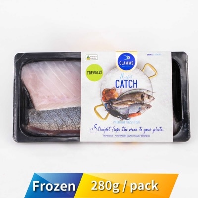 CLAMMS SEAFOOD Fz Aus Trevally Fillets Skin-on 280g