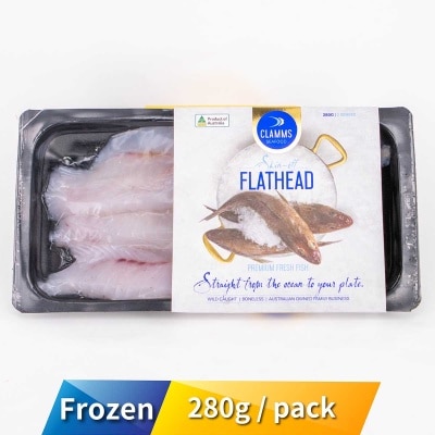 CLAMMS SEAFOOD Fz Aus Flathead Fillets Skin-off