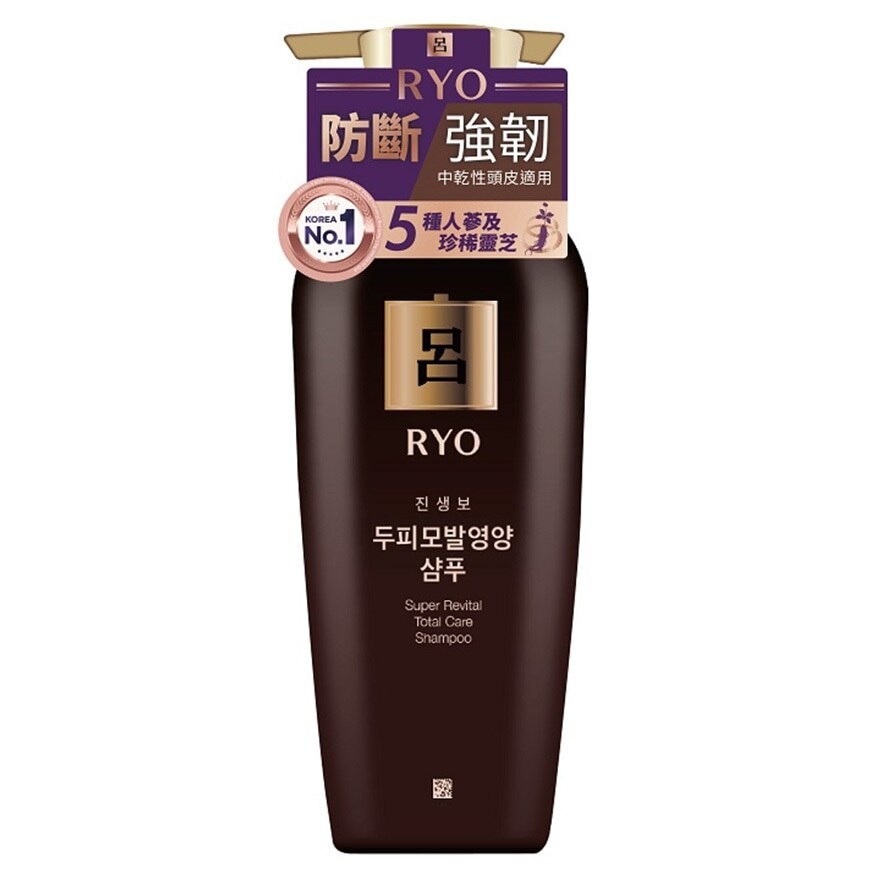 呂 珍蔘靈芝亮澤強韌洗髮液 (中乾性頭皮適用) 400ml