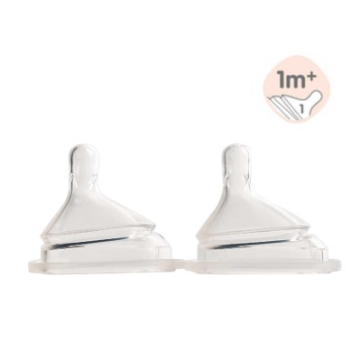 HEGEN - Hegen 防脹氣智慧奶嘴 (慢速2個裝)