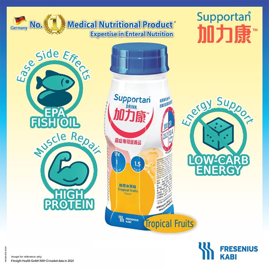 FRESENIUS KABI Supportan® Drink 200ml X4 (tropical Fruits Flavour)