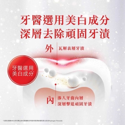 高露潔 [牙醫專用美白成份 去除深層牙漬 不傷琺瑯質] 光感白白金迅白牙膏 85克