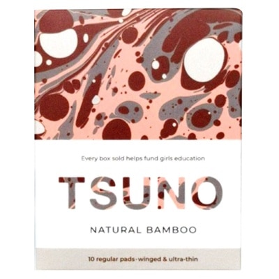 TSUNO Natural Bamboo Regular Pads 24.5cm - 10p