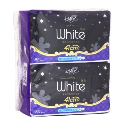 KOTEX Kotex White Slim Wing Xx-long 8's Tp