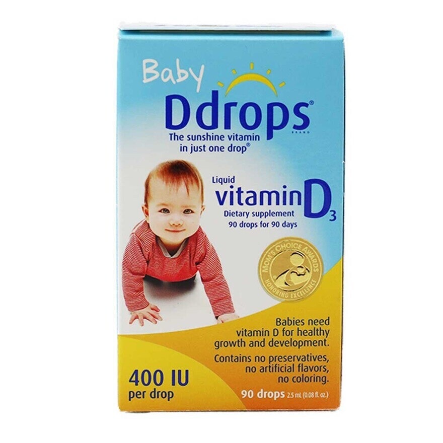 DDROPS Ddrops Baby Liquid Vitamin D3 2.5ml image