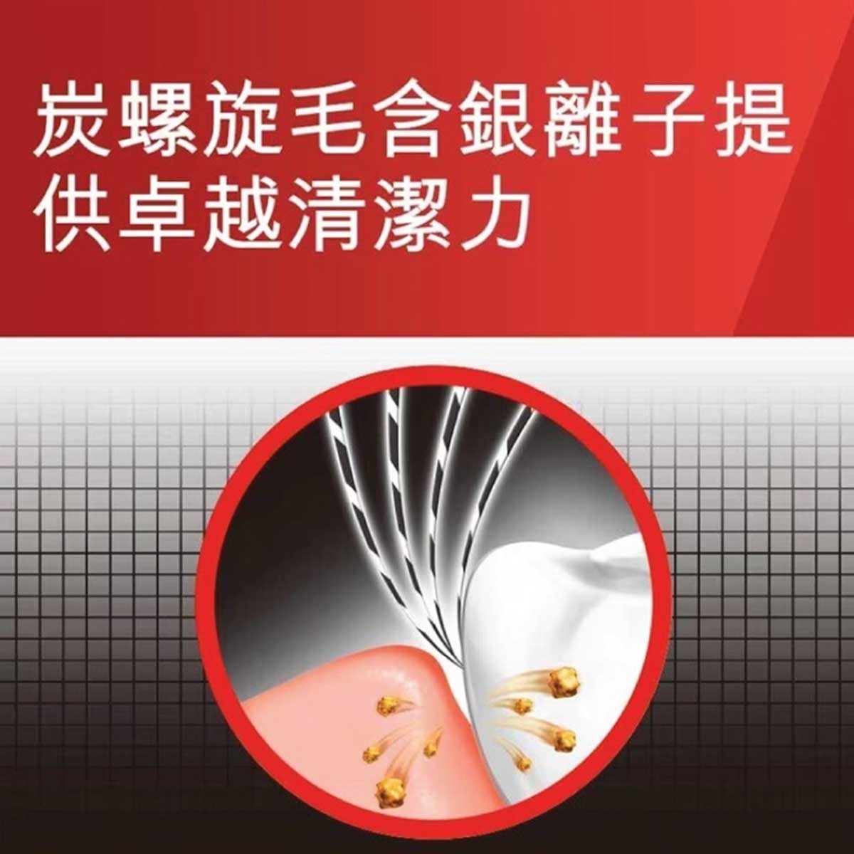 高露潔 纖柔銀炫備長炭抗菌去漬銀離子牙刷 超纖細深入清潔牙齦邊綠及牙縫 (軟毛) 3支裝
