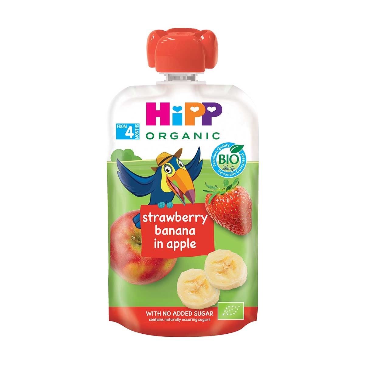 喜寶 HiPP 有機草莓香蕉蘋果唧唧裝 (100克) (新舊包裝隨機發送)