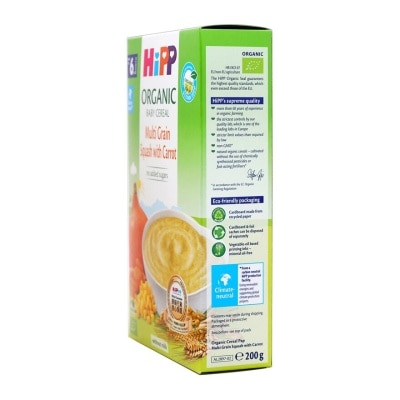 HIPP Hipp Organic Cereal Pap Multicereal-pumpkin (200g)