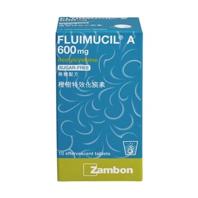 FLUIMUCIL Fluimucil® A600mg (sugar-free) X 10 Effervescent Tablets