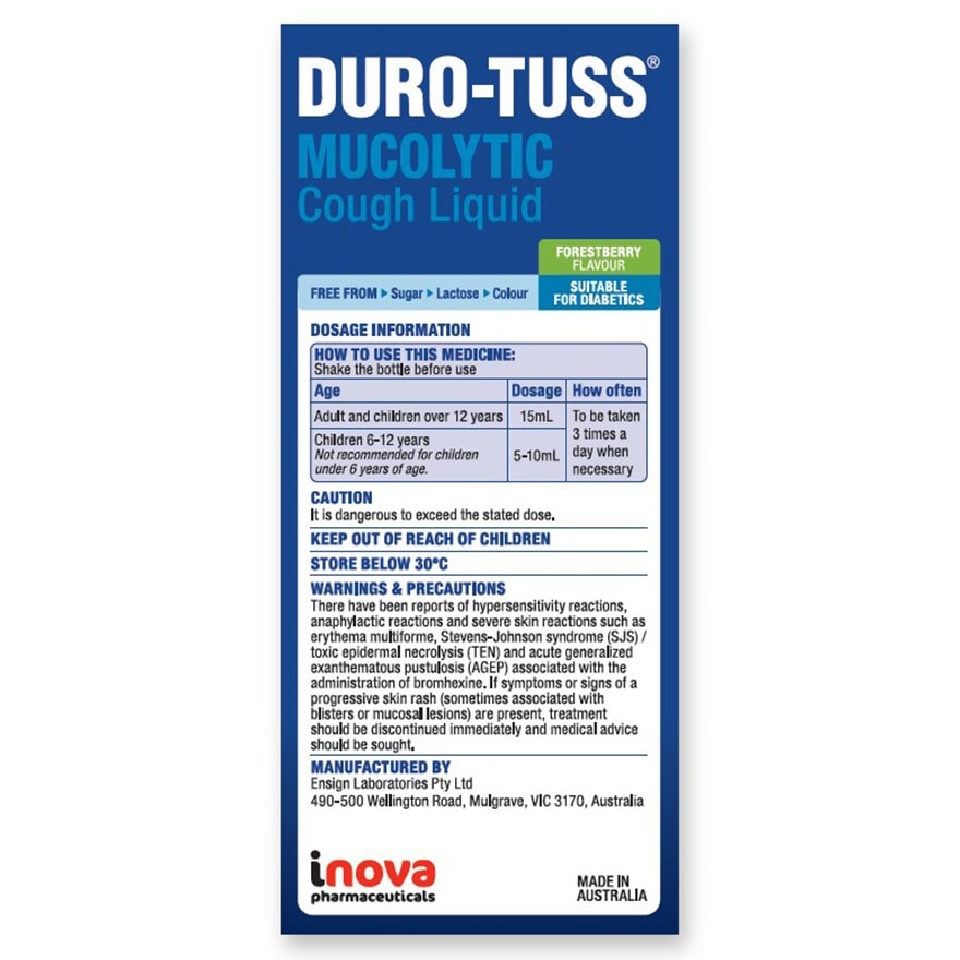 DURO-TUSS 咳樂治特效化痰素 200ml