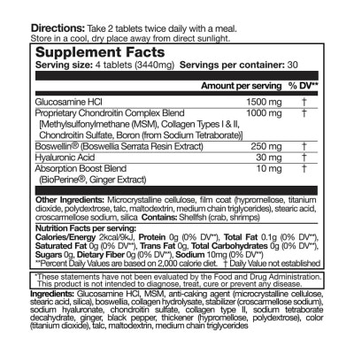LIFE NUTRITION 無痛關節360  (120粒)