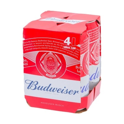 BUDWEISER Beer 4's King Can
