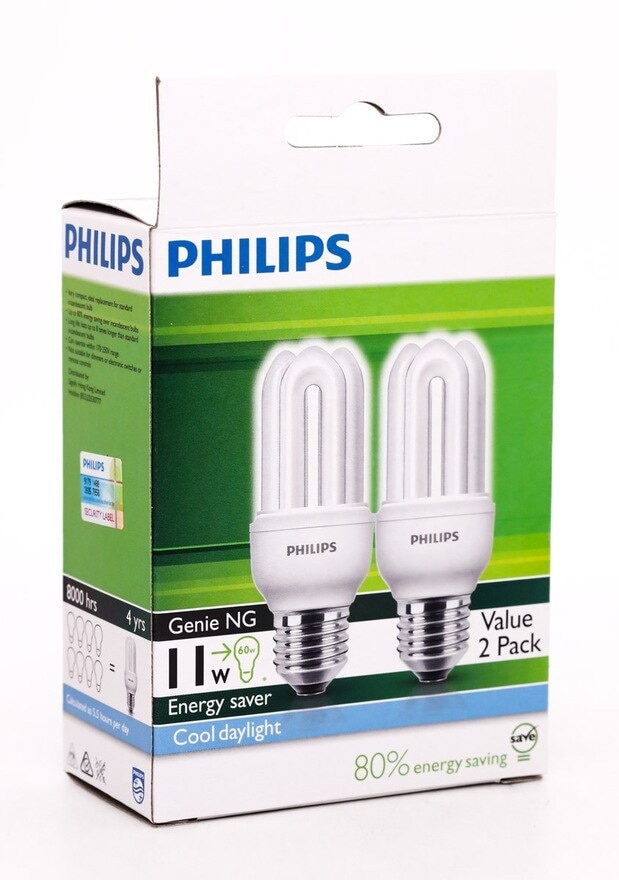 PHILIPS Genie 11w Cdl E27 Twin Pack