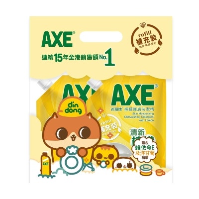 斧頭牌 檸檬護膚洗潔精補充裝袋裝 (新舊包裝隨機出貨)