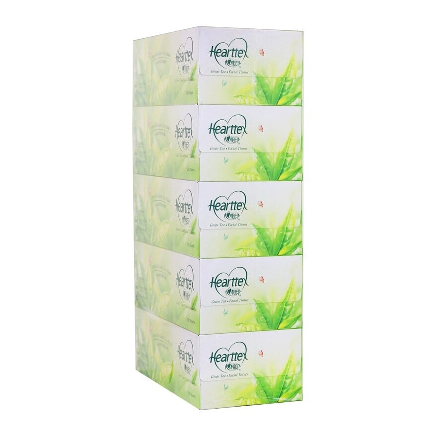 HEARTTEX Green Tea Facial Tissue 5 In 1