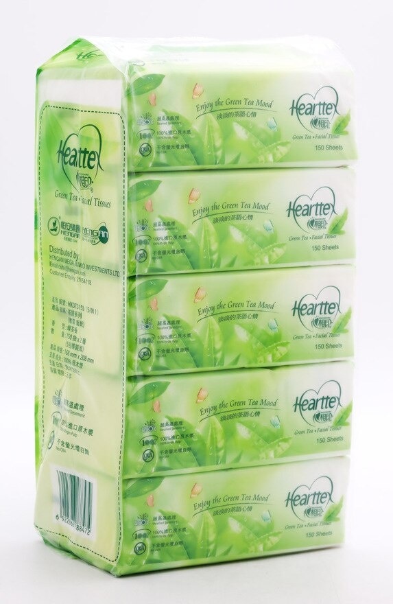 HEARTTEX Greentea Softpack Tissue 5in1