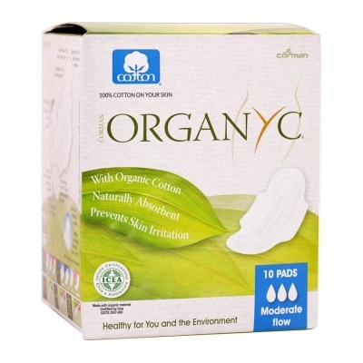 ORGANYC Organic Cotton Sanitary Towels - Moderate Flow